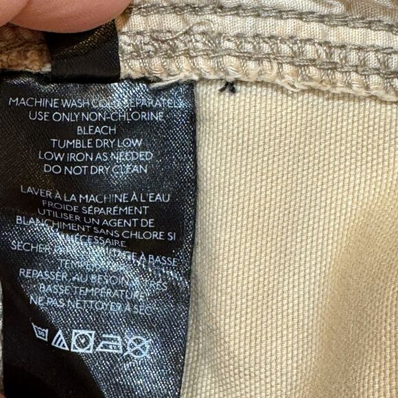 BDG Urban Outfitters Cargo Joggers M Tan Raw Hem Distressed Streetwear - Picture 11 of 16